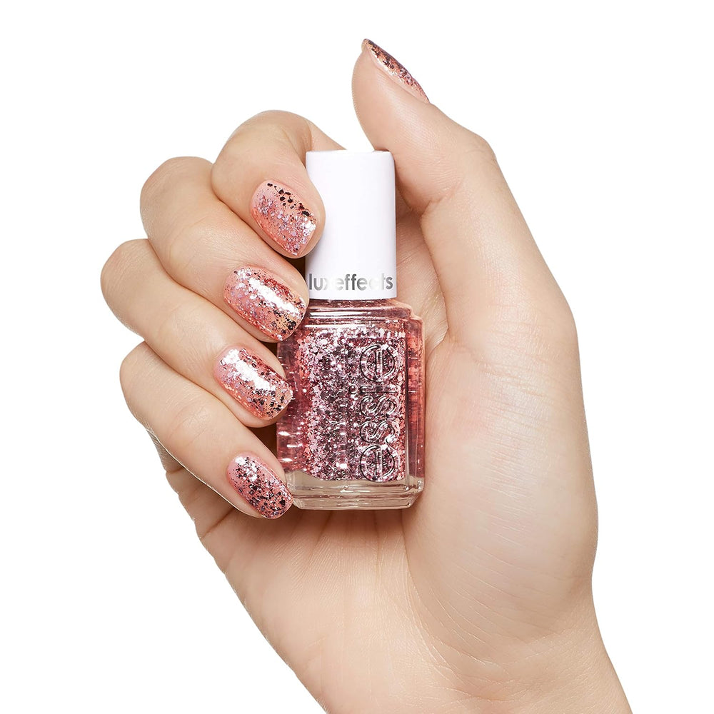 Essie Glitter lak na nehty č. 275 o řez výše, třpytky/růžový, 13,5 ml