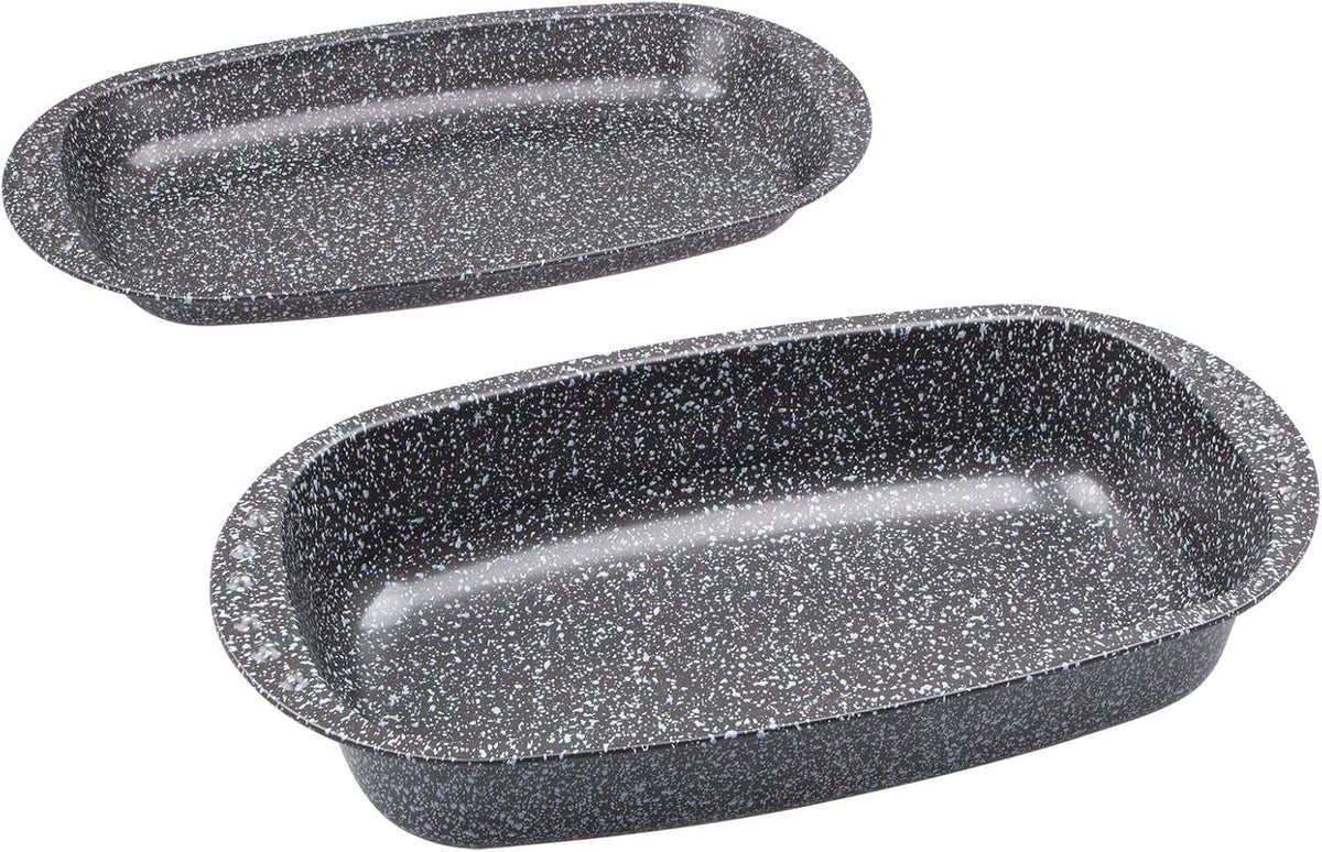 C|H|G Brotback- Und Bratenform Mit Deckel "Granito", Skandia Xtreme Plus: 4-Fach Antihaftbeschichtung in Granitoptik, 37 X 20 X 7 Cm, Made in Germany Formy a plechy na pečení Naty Shop