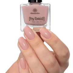 Lak na nehty Alessandro Sinful Glow HYBRID - Nude odstín - Perfektní nehty v pouhých 3 krocích, bez LED - vydrží až 10 dní! 8 ml