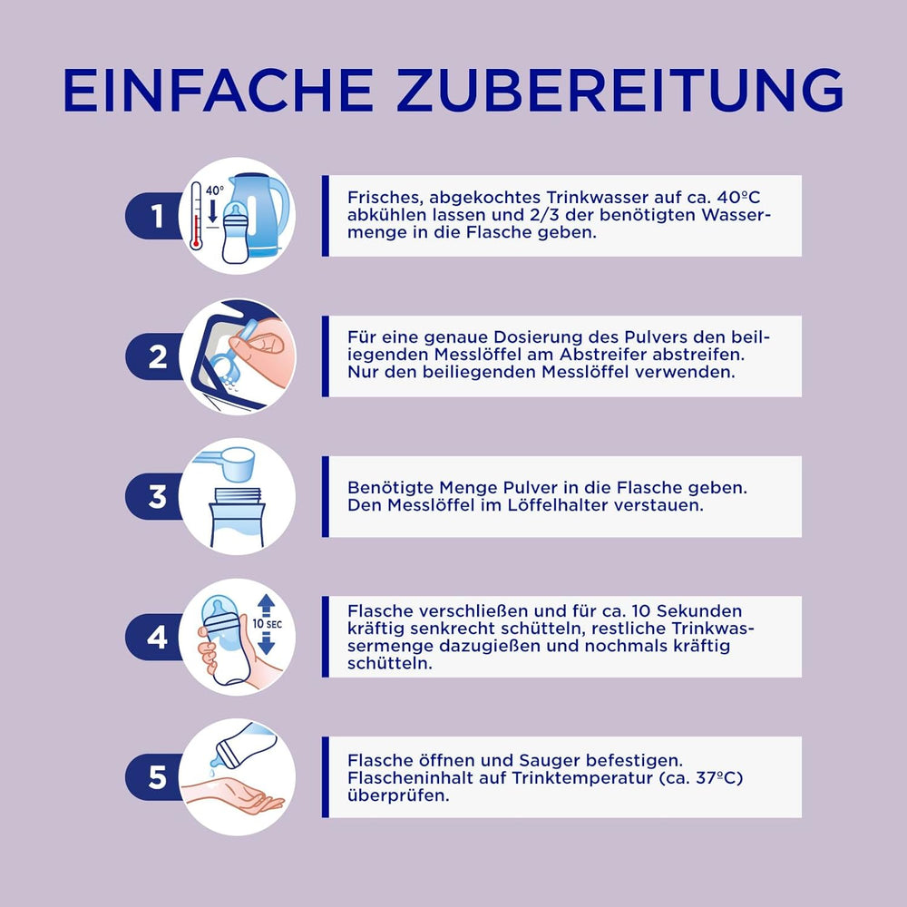 Aptamil HA 2 – Pokračovací mléko po 6 měsících, s Omega 3 a 6, DHA, ARA a ALA, bez laktózy, bez palmového oleje, dětská výživa, sušené mléko, 1 x 800 g (balení 4 ks)