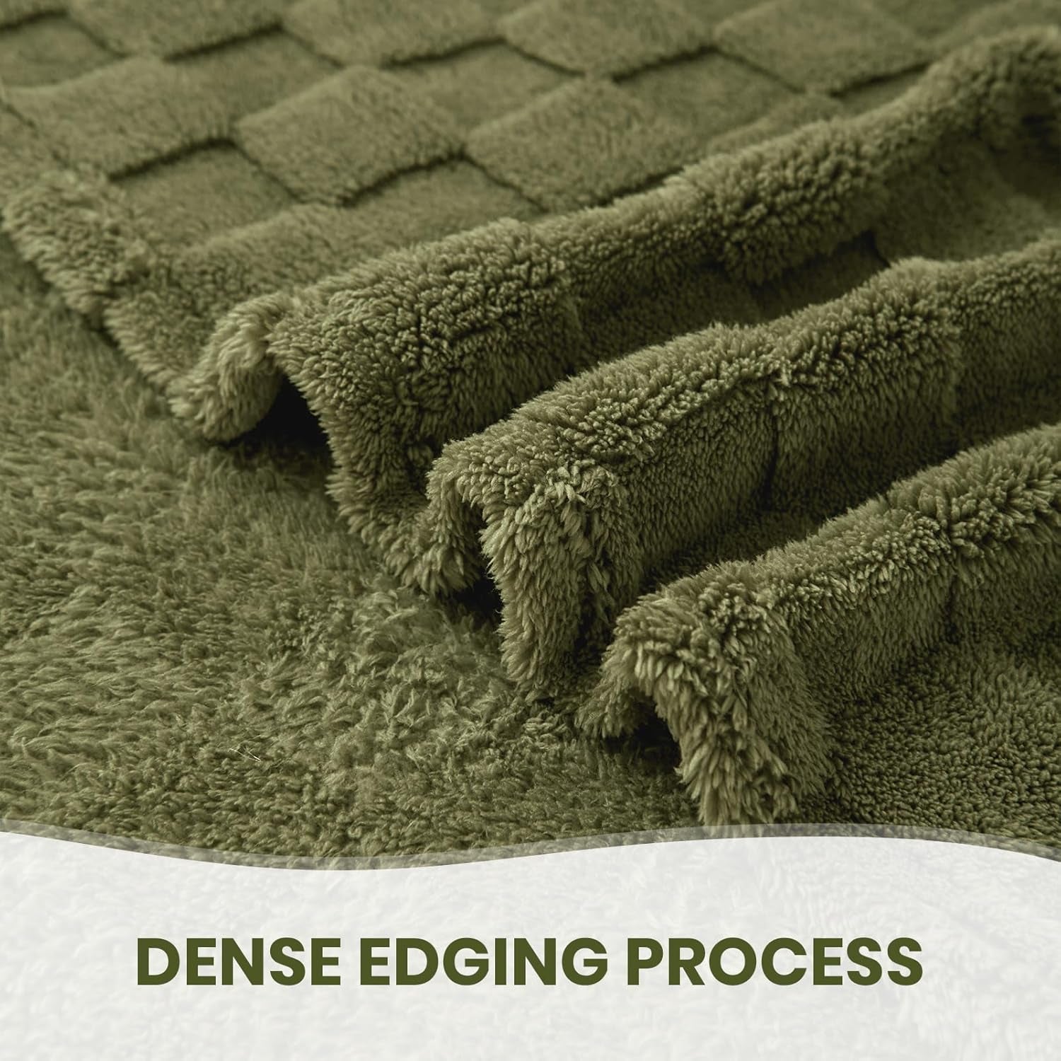 Útulná přikrývka Good Nite Načechraná přikrývka z pohovky Fleecová přehoz přes postel Útulná měkká zelená přikrývka Jaro Léto Podzim Zima Čtyři roční období (150X200 cm Olivově zelená) Postele a přikrývky Good Nite