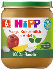 HiPP Bio Mango Apple Kokosové mléko 6 balení (6 x 160 g)