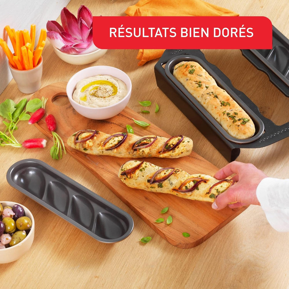 Set de 3 mulinete de madeleine Tefal Creabake J3079904 Rose