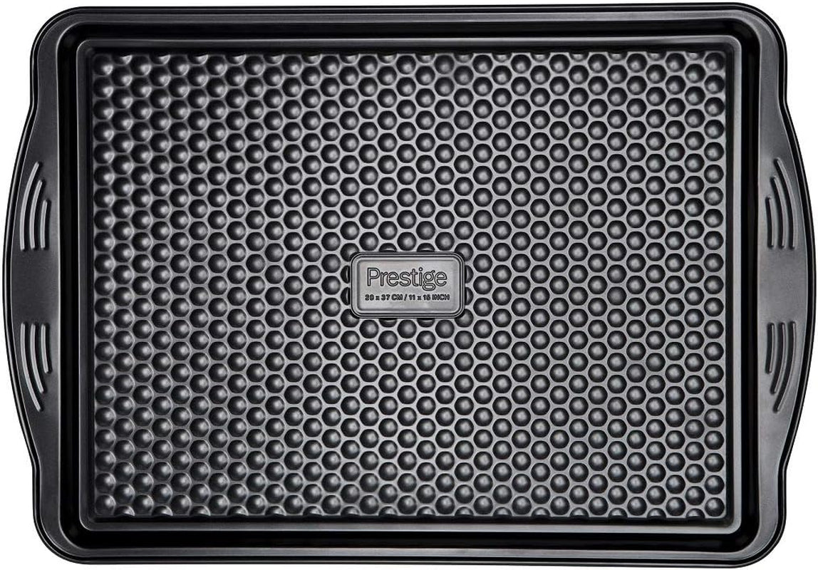 Prestige 48227 Aerolift Muffin Zinn, uhlíková ocel, Schwarz Formy a plechy na pečení Naty Shop Groß Backblech