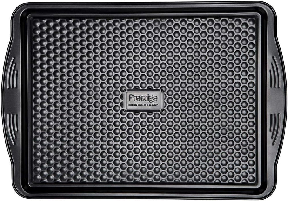 Prestige 48227 Aerolift Muffin Zinn, uhlíková ocel, Schwarz Formy a plechy na pečení Naty Shop Groß Backblech