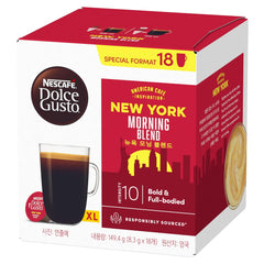 NESCAFÉ DOLCE GUSTO American Café Inspiration New York Morning Blend Kaffeekapseln 3er Pack (3 x 18 Kapseln)