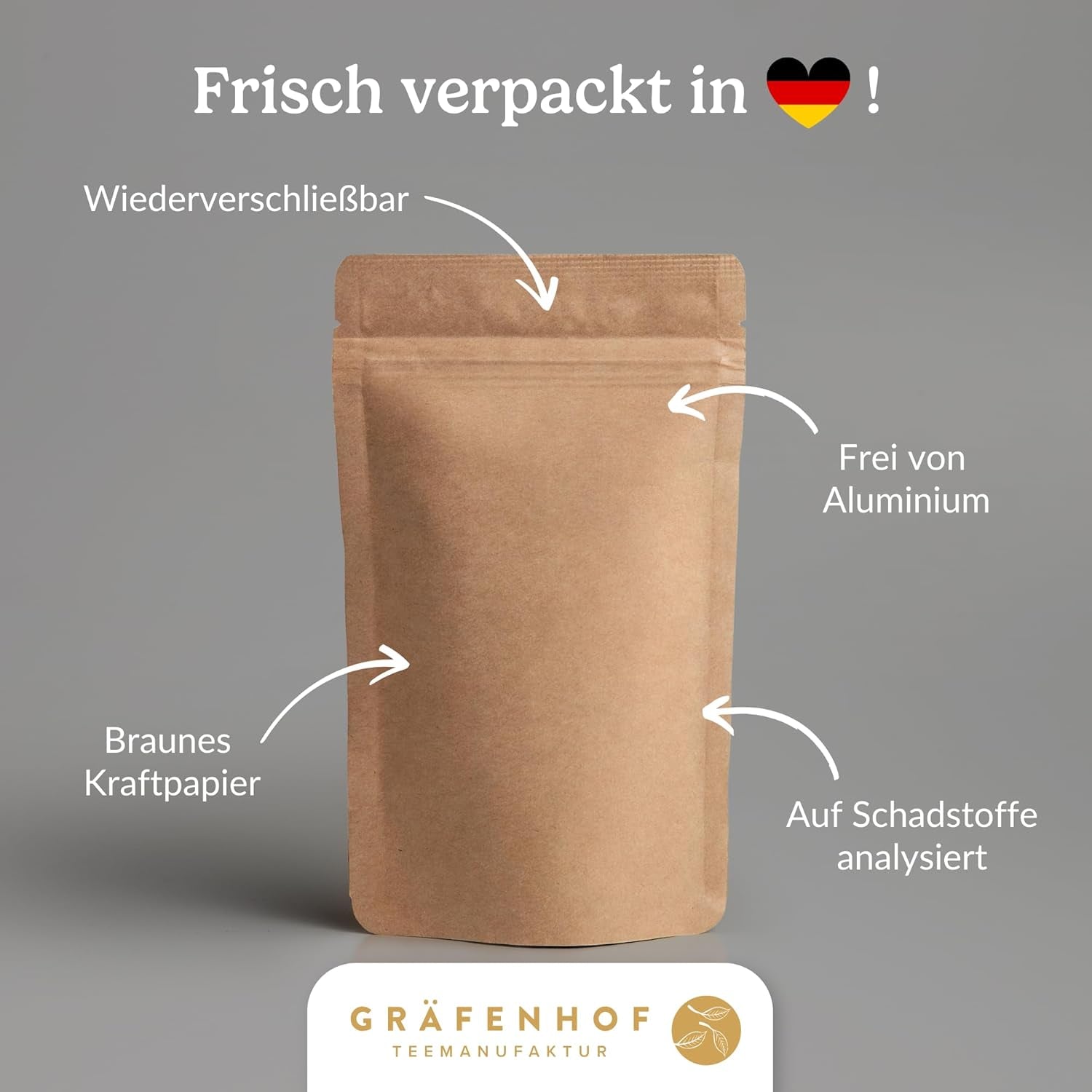 Ceai Yerba Mate Bio, originalul, 1 kg ceai mate vrac, conținut ridicat de cofeină, neprăjit, uscat la aer, analizat în laborator, frunze de mate ambalate în Germania, calitate premium Gräfenhof