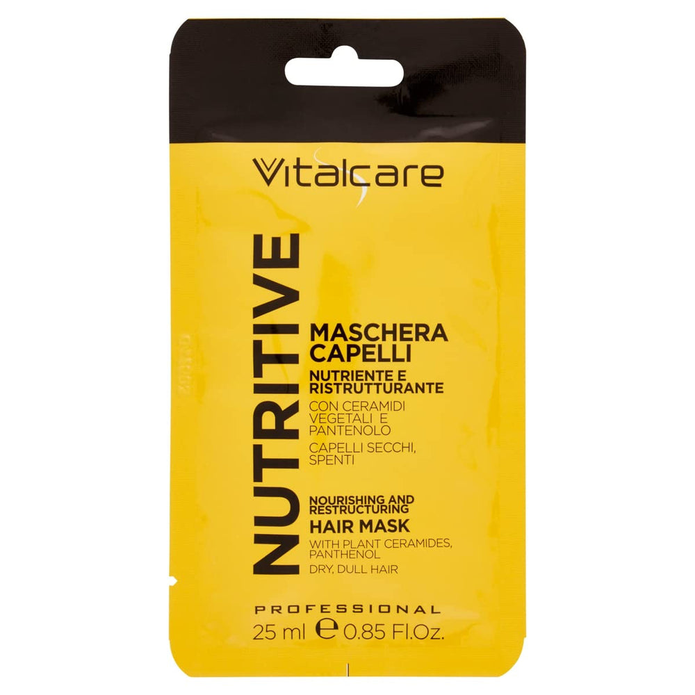 | Nutritive - mască de păr hrănitoare și regenerantă, tratament pentru păr uscat și strălucitor, cu ceramide vegetale și pantenol, 25 ml Masca de par Naty Shop Titlu implicit