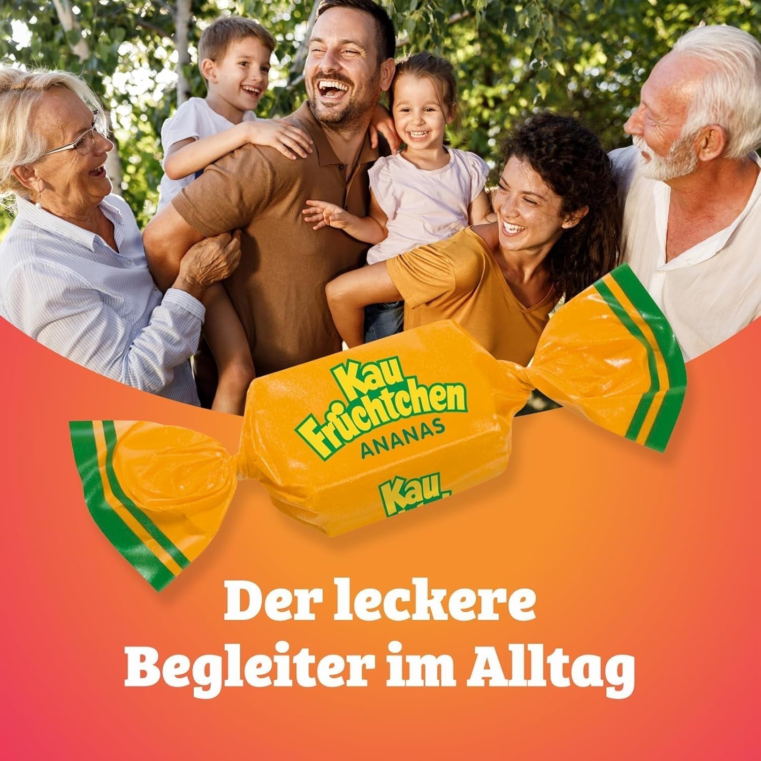 Kaufrüchtchen – 1 x 425G – karamely s pěti ovocnými příchutěmi Naty Shop