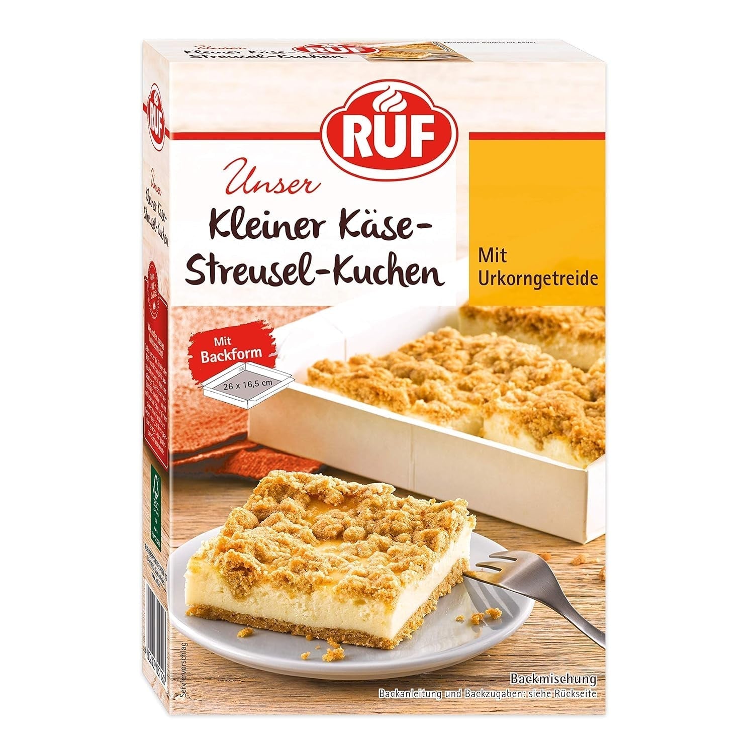 RUF Kleiner Himbeer-Schokokuchen, Mini-Kuchen Mit Feiner Puddingcreme, Himbeeren Und Weißen Schokoraspeln, Inkl. Backform, 1X252G Směs na pečení a vaření Naty Shop 305 G (1Er Pack) Käsekuchen