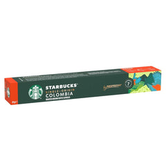 STARBUCKS Single-Origin Colombia by Nespresso, Mittlere Röstung, Kaffeekapseln 10 x 10 (100 Kapseln)