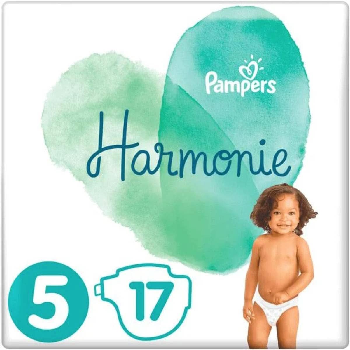 Scutece Pampers Harmonie Marimea 5, (11-16 Kg) Hipoalergenice - LOT 1 X 17 bucati Mama si Copilul Naty Shop
