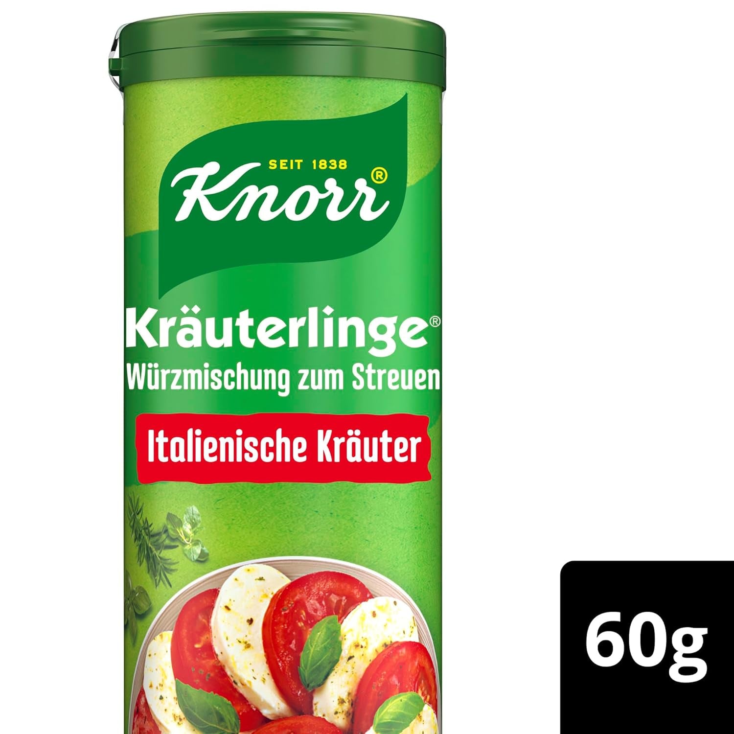 Knorr Kräuterlinge Italienische Kräuter Würzmischung zum Streuen für Pasta, Gemüse nebo einen Salat 60 g