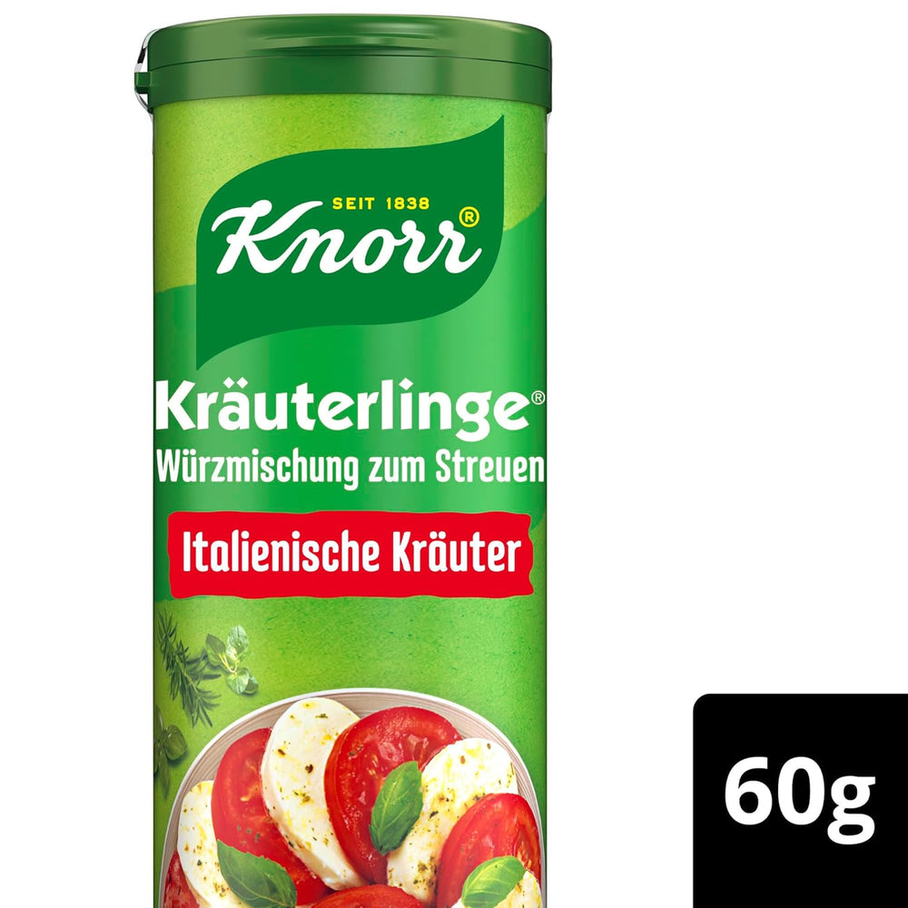 Knorr Kräuterlinge Italienische Kräuter Würzmischung zum Streuen für Pasta, Gemüse nebo einen Salat 60 g