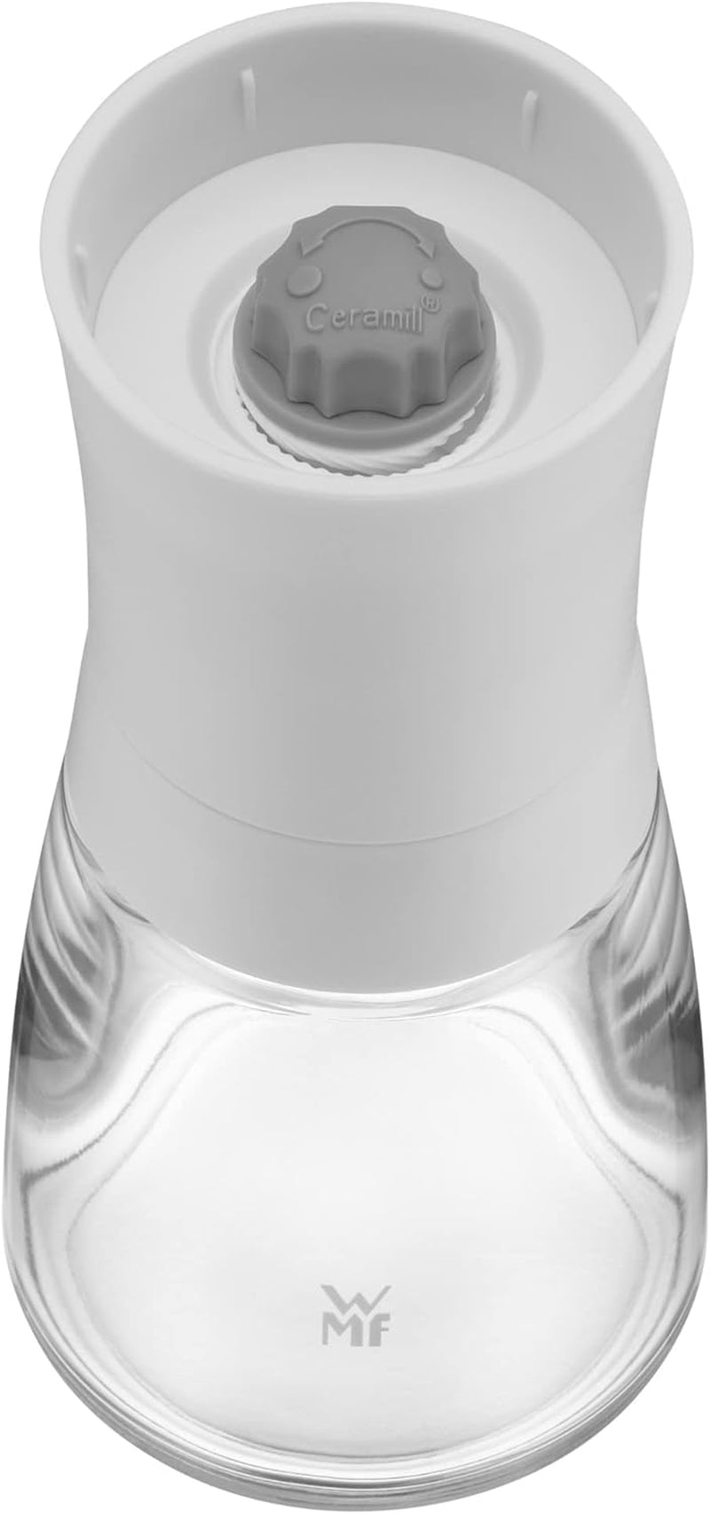 WMF Trend mlýnek na sůl nebo pepř 14 cm, bez náplně, keramický mlýnek, plastový, skleněný, bílý Mlýnky a kráječe Naty Shop