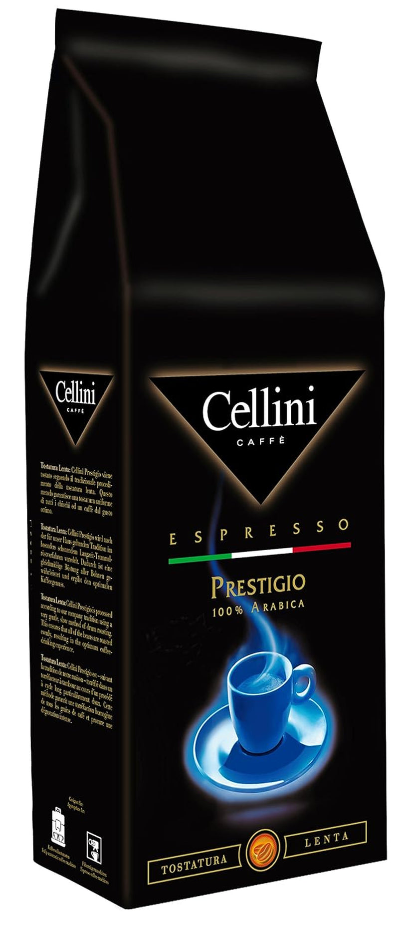 Cellini Prestigio 100% Arabica boabe întregi Cafea Naty Shop