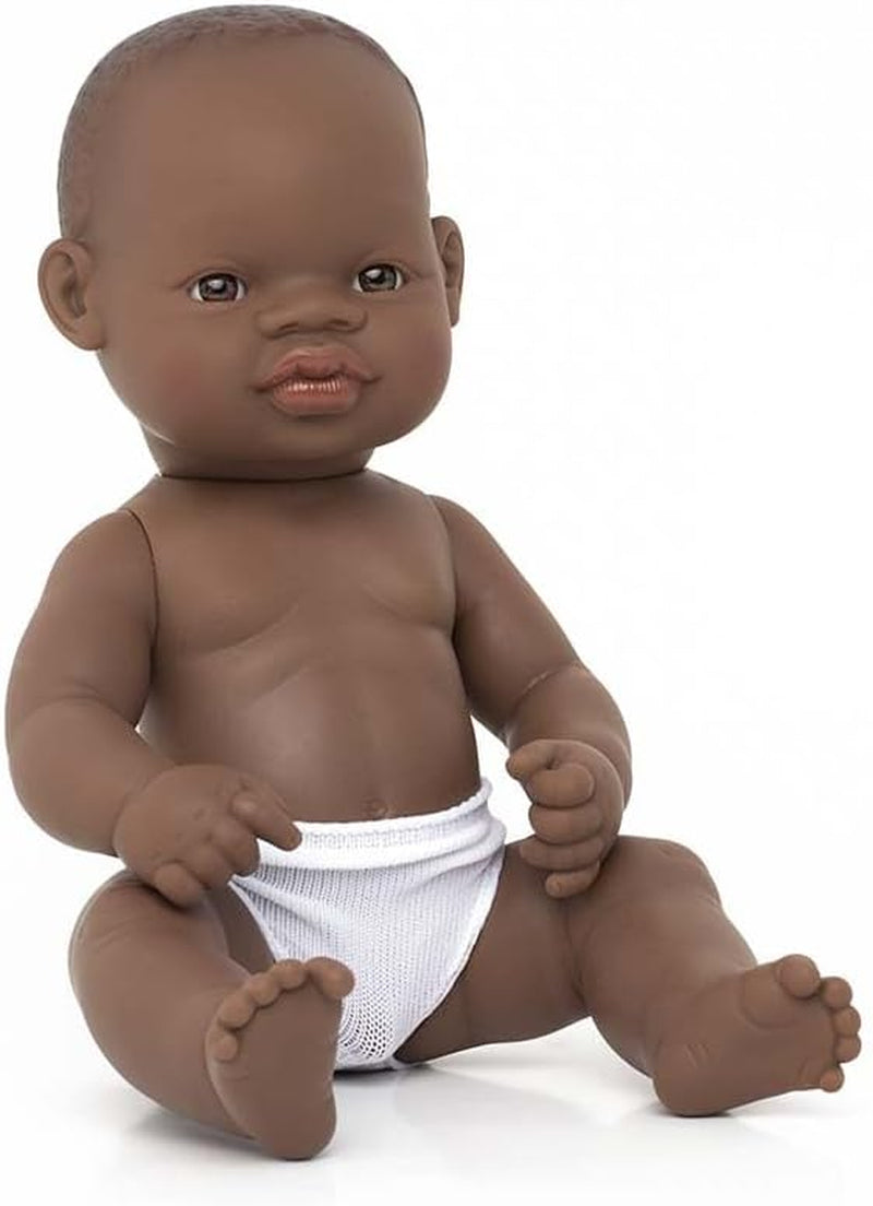 Miniland 31037 - Baby Südamericanischer Junge Tüte - ohne Unterwäsche, 32 cm