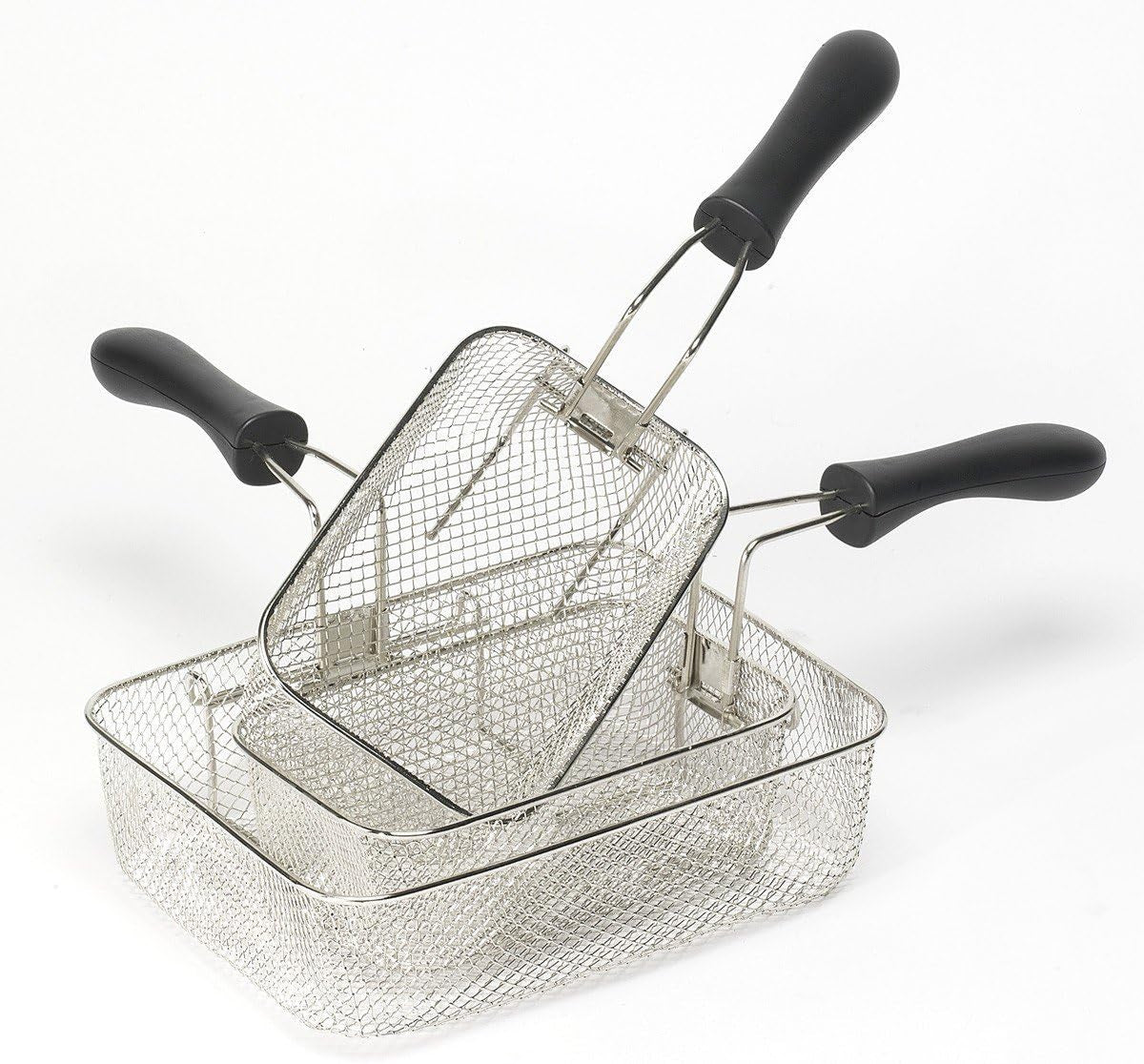 Olejová fritéza Bestron XL Se 3 fritovacími koši, Včetně technologie studené zóny a vyjímatelné nádoby na olej, 4 litry, 2000 W Domácí spotřebiče Naty Shop