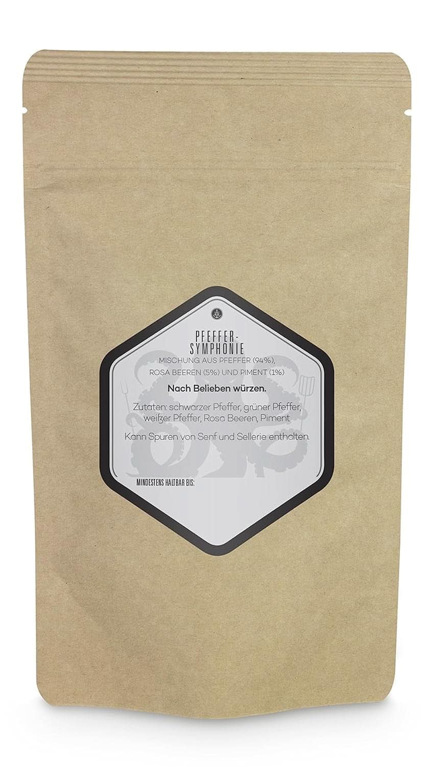 Ankerkraut Symphonie, pepřová směs pro dochucení vůní a chutí, 140 gramů Condiments Naty Shop