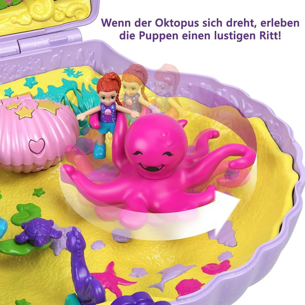 Polly kapesní obal na rakev kolem skořápky pod vodou 2 panenky 1 ponorka Polly kapesní mořská panna hračka 4 roky stará hračka GNH11 Naty Shop Dolls