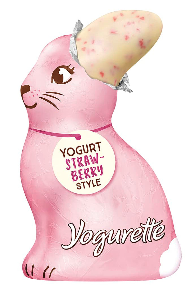 Ferrero Osterhase | 75 G| Weiße Joghurtschokolade Mit Fruchtigen Erdbeercrisps | Velikonoce | Osterhas | Geschenk Aus Schokolade v Hasenform Naty Shop