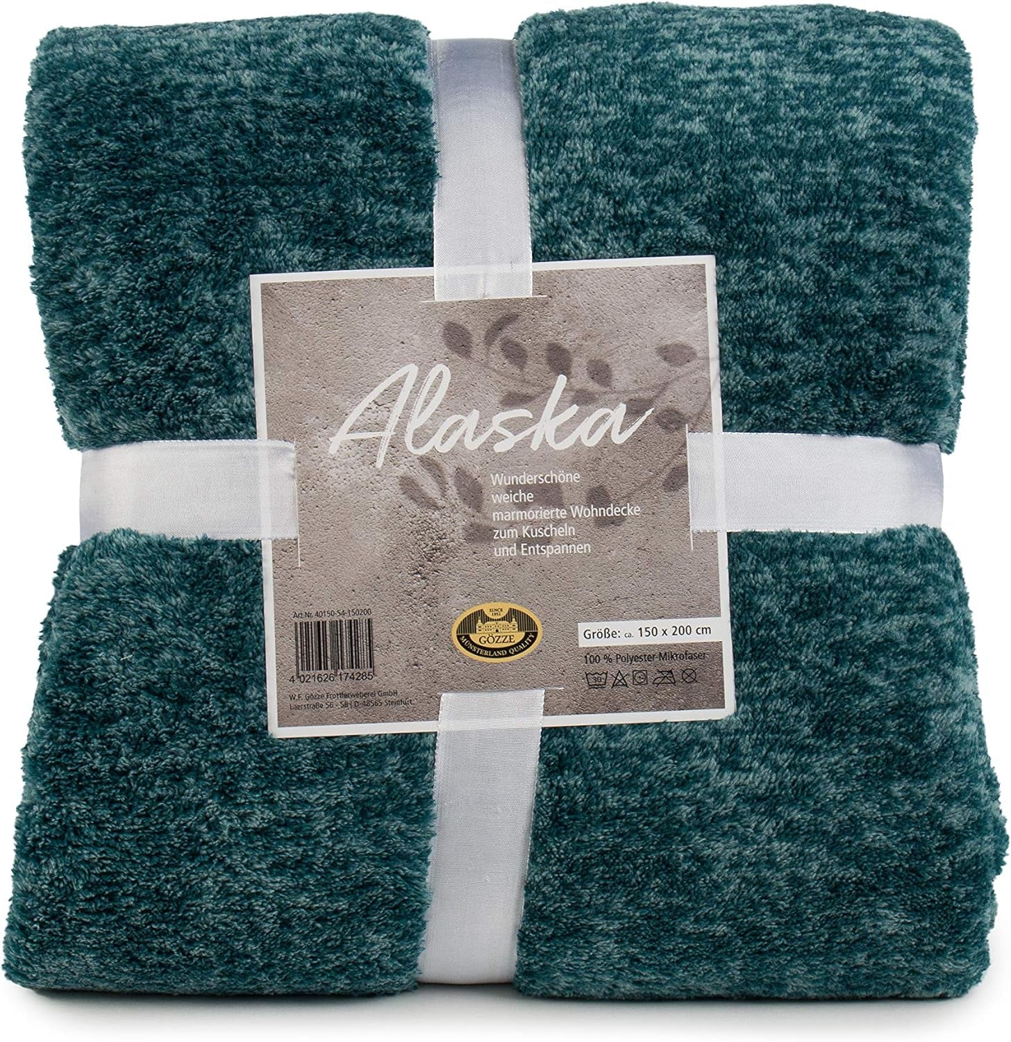 Gözze - Mramorovaná obývací a pohodlná deka, 150 X 200 cm - Benzínové postele a přikrývky Besuche den Gözze-Store