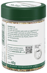 Fuchs Gewürze - Zwiebel rot geschnitten - Gewürz für Pürees, Salát oder Brotaufstriche - přírodní ingredience - 40 g v wiederverwendbarer, recyclebarer Dávka