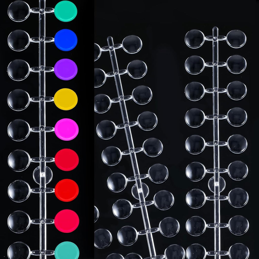 240 Stück Nagel Display Punkt Farbpunkte,Transparent Nail Art Display,Nagellack Displays Rund Für Nagelstudio Und Anfänger,Diy Nail Art Nagelstudios