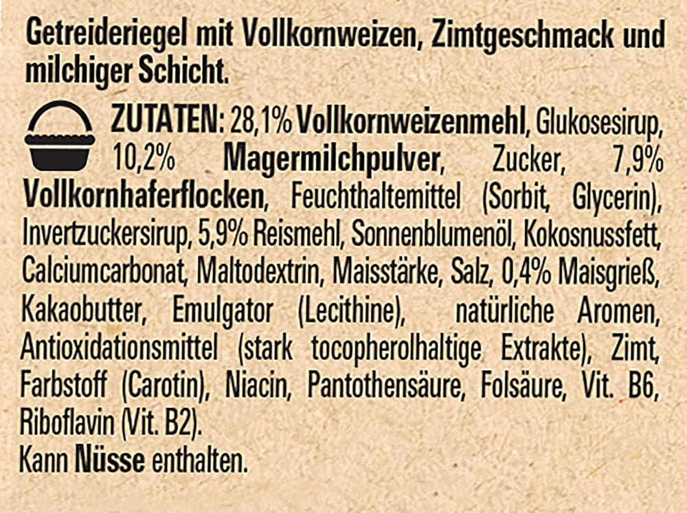 NESTLÉ CINI MINIS Skořicové tyčinky, celozrnná vápenatá křupavá svačina, 8 balení (4 x 25 g každá)