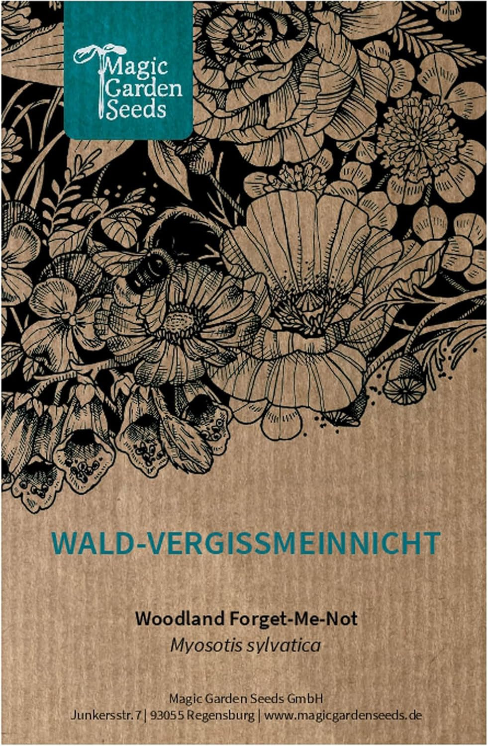 Himmelblaues Wald-Vergissmeinnicht (Myosotis Sylvatica) 600 Samen
