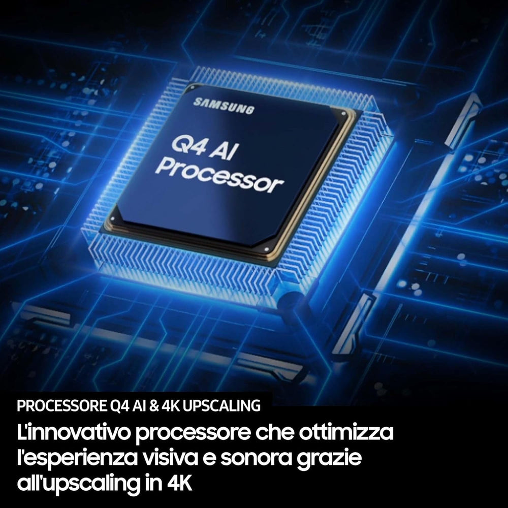 Televizor inteligent Samsung QLED Q7F 4K, 43 inch (108 cm), cu AI Vision, volum de culoare 100% cu Quantum Dot, HDR10+, procesor Q4 AI, One UI Tizen, Wi-Fi, Bluetooth 5.3 și Motion Xcelerator