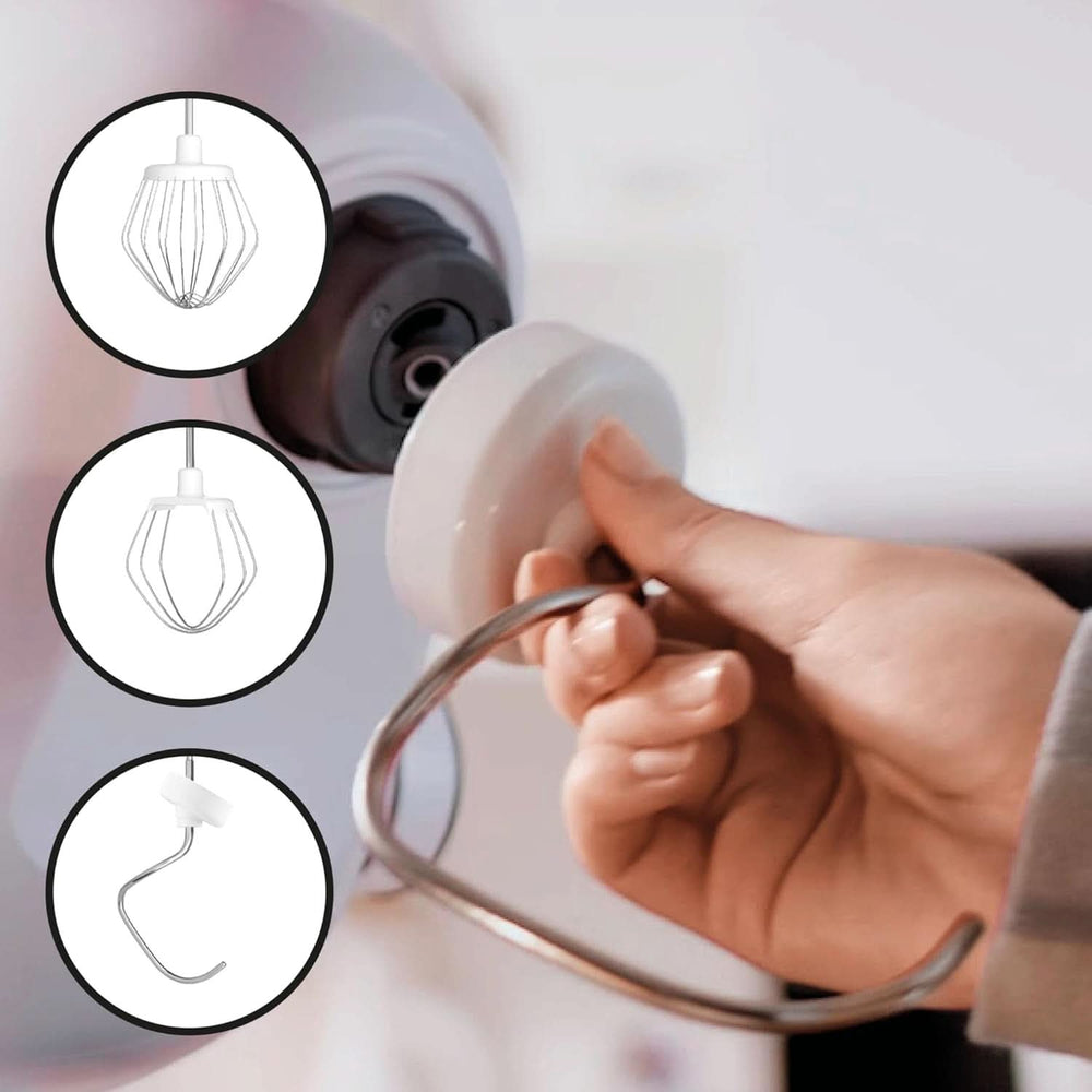 Bosch Küchenmaschine Serie 2 MUMS2EW00, Edelstahl-Schüssel 3,8 l, Planetenrührwerk, Knethaken, Schlag-, Rührbesen Edelstahl, 4 Arbeitsstufen, Durch Optionales Zubehör Erweiterbar, 700W, Weiß Kitchen