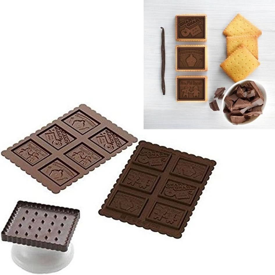 Silikomart 22.164.77.0165 CKC04, vykrajovátka na cukroví, tvar Silicon Gnam Gnam, 6 dutin. (CKC04) Kitchen Naty Shop