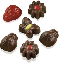 Silikomart 199199, matrita pentru ciocolata, model de Primavara, 15 praline, Maro Bucatarie Naty Shop