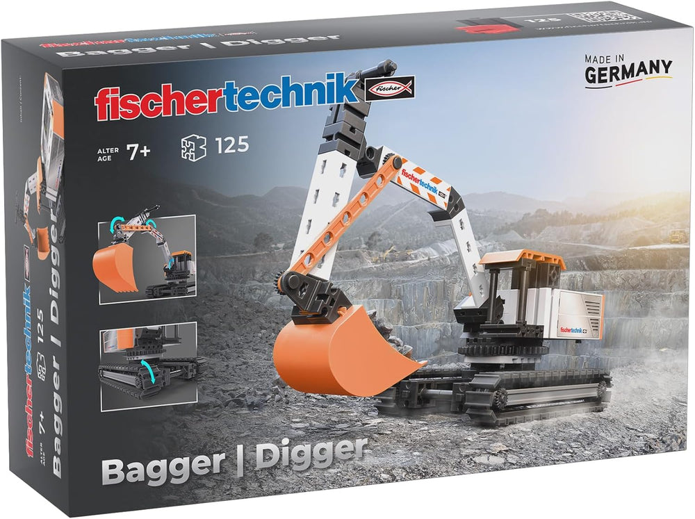 fischertechnik Truck 576105 – pädagogisches Konstruktionsspielzeug, LKW-Spielzeug-Bausatz für Kinder ab 7 Jahren, oranžová