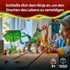LEGO NINJAGO Der Drache des Lebens - Ninja Spielzeug s Drachenfigur, Mini Monster Mech, 8 Minifiguren a Schwertern - Kreatives Geschenk für Jungen und Mädchen ab 8 Jahren und Fans - 71859
