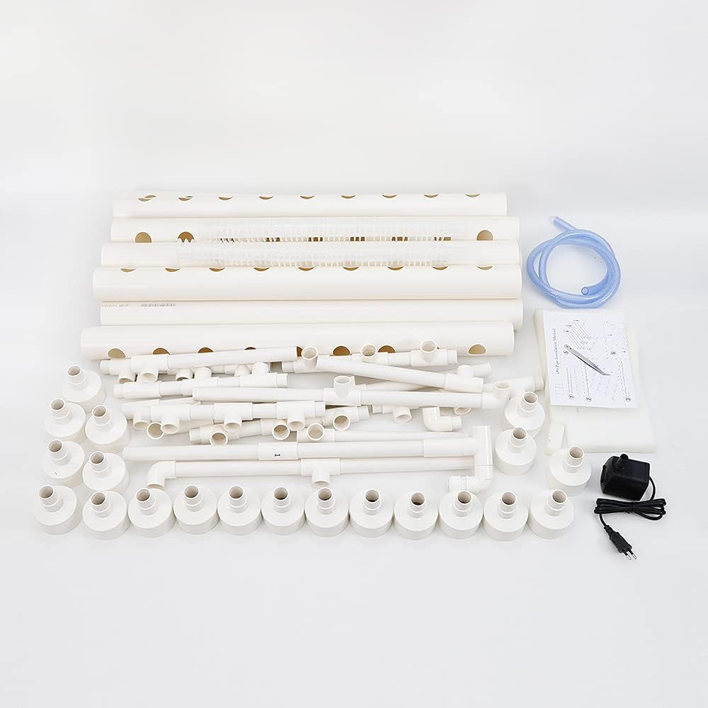 Pflanzen Pflanze Hydroponický systém Grow Kit 90 rostlinných stanovišť Drei Layer Satz GemüSe Tool Garten Systeme Rostlinná zelenina Hydrokultur Hydroponische Garden Hydroponik Anbausystem PflanzpläTzen 3Schicht