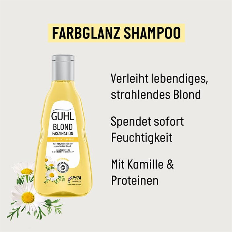 Guhl Blond Fascination Shampoo, Typ vlasů: Blond, odbarvená Guhl sprcha a koupel