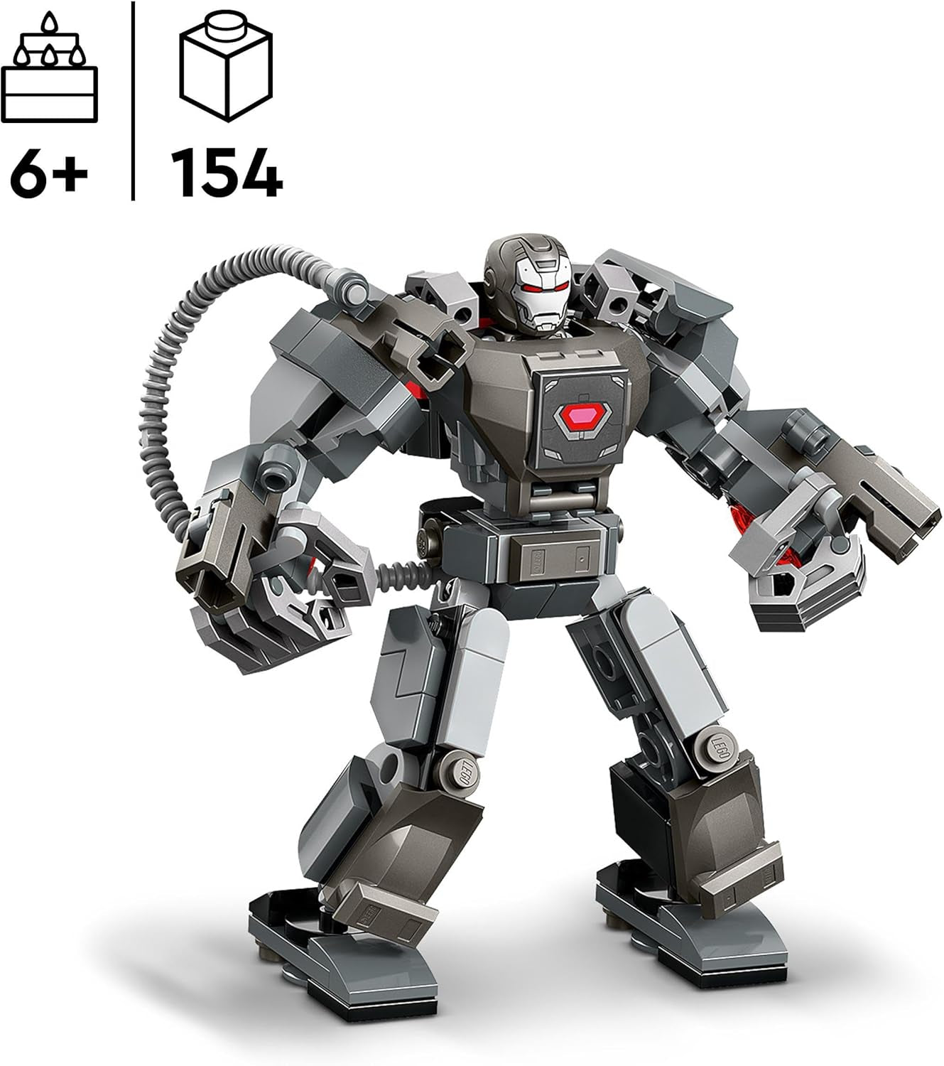 LEGO Marvel War Machine Mech 3 střílečka Superhrdina sestavitelná hračka pro děti MCU Legendární akční figurka dárek pro 6leté chlapce a dívky 76277 Stavebnice Beuche den LEGO-Store