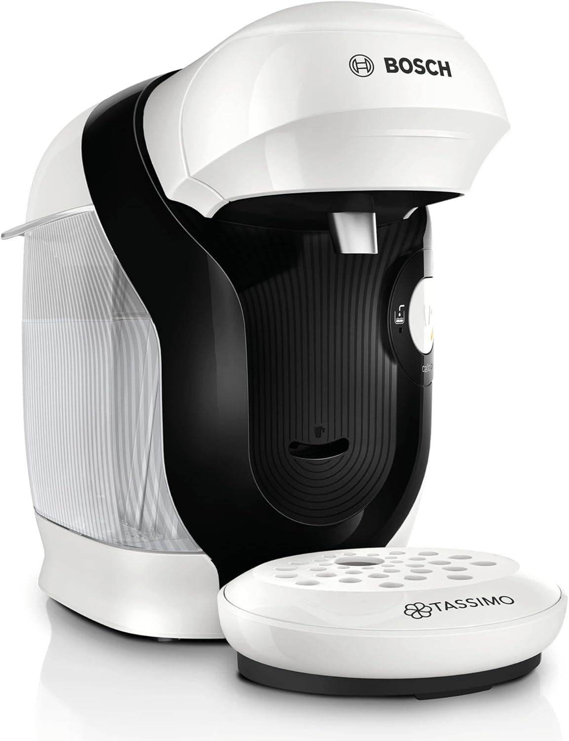 Espressor cu capsule Bosch Tassimo Style TAS112E, peste 70 de băuturi, potrivit pentru toate dimensiunile de cești, complet automat, sustenabil, economisește spațiu, 1400 W, negru