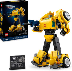 LEGO Icons Transformers Čmelák, Dospělý sběratelský robot akční figurka, Filmová stavebnice pro fanoušky sci-fi, Lze přeměnit na auto, Dobrodružná hračka 10338 Stavebnice Besuche den LEGO-Store Výchozí název