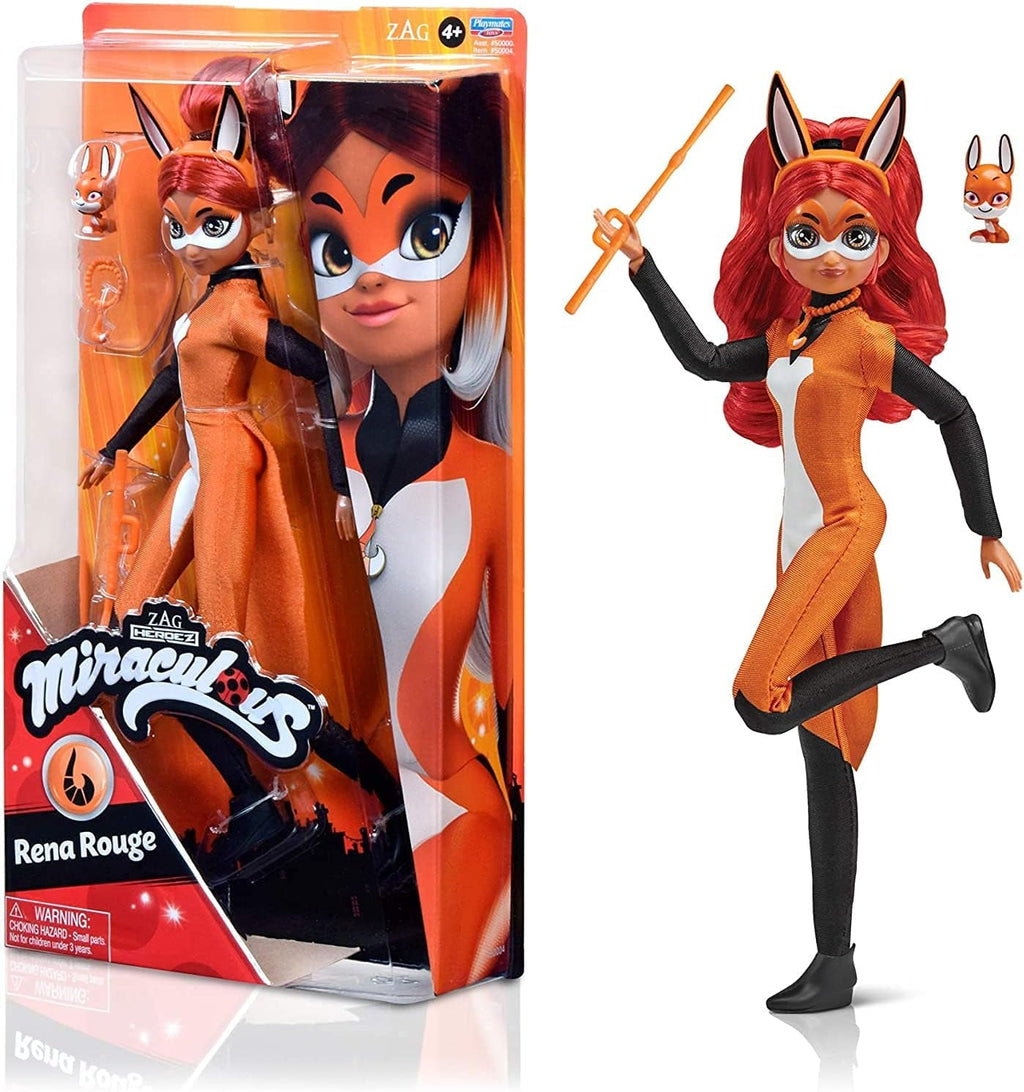 Bandai - Miraculous Ladybug - Doll Marinette Colour Change Surprise - Păpușă articulată Miraculous, 26 Cm + 3 surprize - Model aleatoriu - P50390 Papusi Naty Shop Rena Rouge