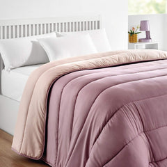 Pikolin Home - Oboustranná peřina 300 G - Dvoubarevná severská výplň - Do postele 90 - Plněná peřím, hřejivá, prodyšná, Světle šedá/přírodně šedá, 150 X 220 Cm Přikrývky a přikrývky Naty Shop