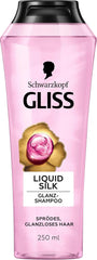 Gliss Shampoo Liquid Silk (250 ml), pro křehké a matné vlasy Sprcha a koupel Naty Shop