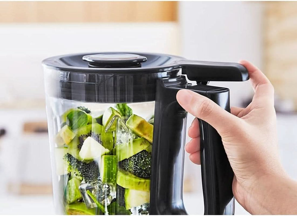 Krups Highspeed - Standmixer Infinymix KB9158 | 1600 W | 5 automatických programů + manuální nastavení | Tritanbehälter | Vč. Rezeptheft | Smoothie, koktejly, ledová tříšť | Schwarz Kitchen Naty Shop