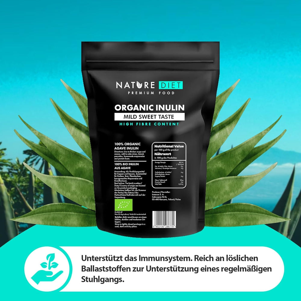Nature Diet - Bio-inulin 1 kg | Aus Agave | Natürliches Präbiotikum Sladidla Naty Shop