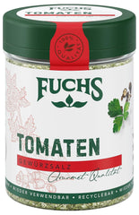 Fuchs Gewürze - Tomato Gewürz - Gewürzsalz für Tomatenbrot, Frühstücksei nebo Steak - přírodní ingredience - 90 g v wiederverwendbarer, recyclebarer Dávka