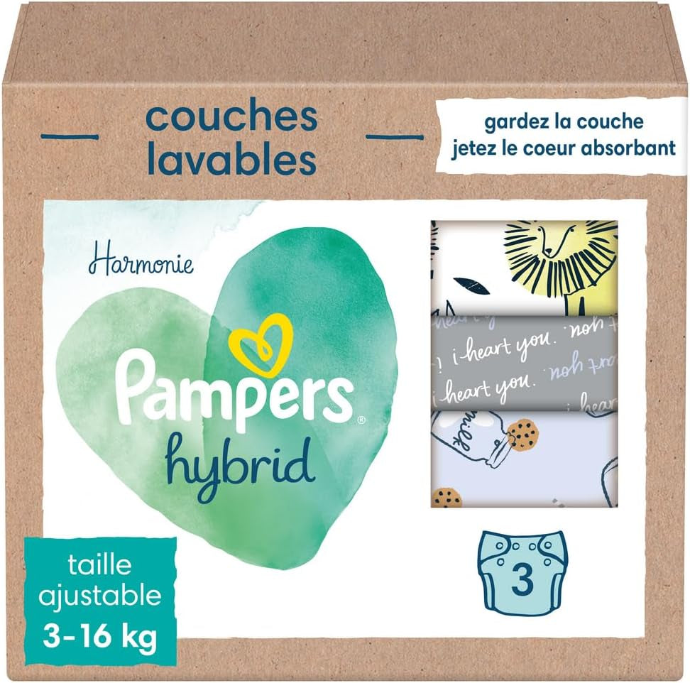Pratelné plenky Pampers - Harmony Hybrid Baby 3 balení pratelné plenky - 1 kus