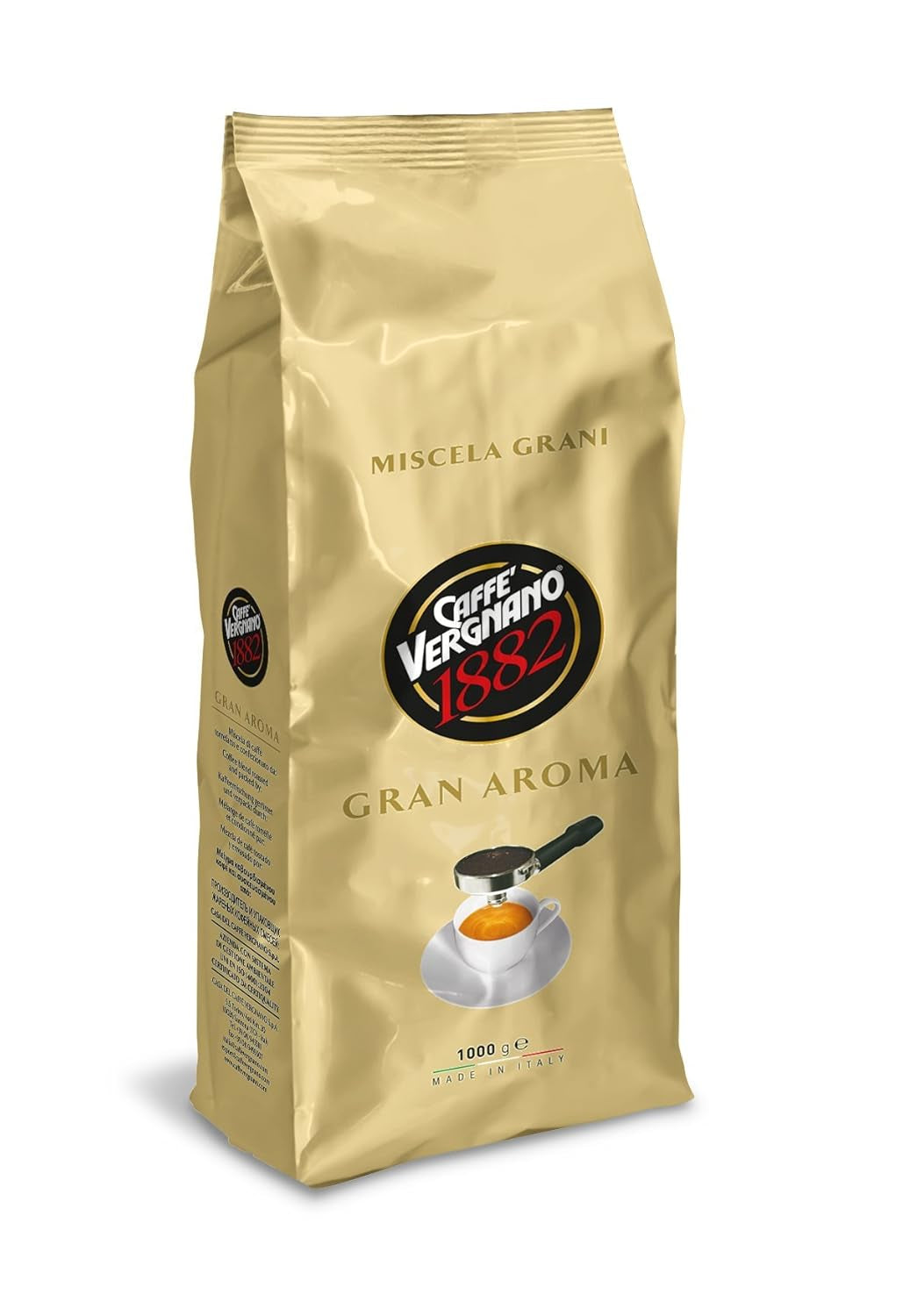 Caffè Vergnano1882 - Gran Aroma, boabe întregi - 6 KG