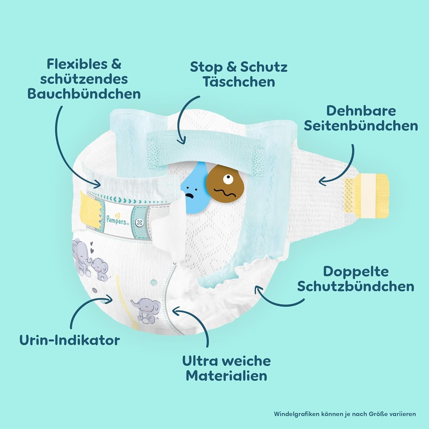 Pampers Premium Protection, velikost 6, 144 plen, 13kg-18kg, naše #1 ochrana kůže a protečení